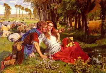 William Holman Hunt : The Hireling Shepherd